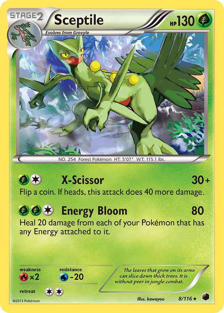 Sceptile (8/116) [Black & White: Plasma Freeze] | Nerdhalla Games