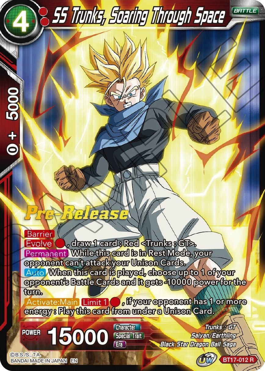 SS Trunks, Soaring Through Space (BT17-012) [Ultimate Squad Prerelease Promos] | Nerdhalla Games