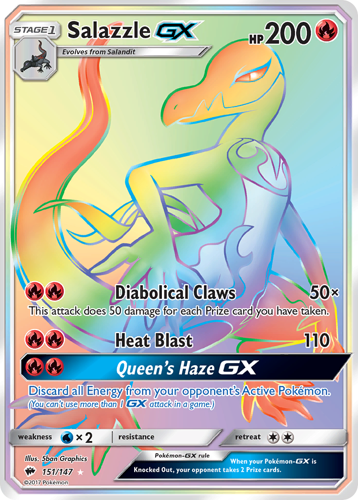 Salazzle GX (151/147) [Sun & Moon: Burning Shadows] | Nerdhalla Games