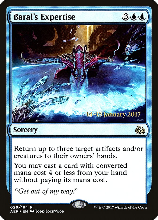 Baral's Expertise  [Aether Revolt Prerelease Promos] | Nerdhalla Games