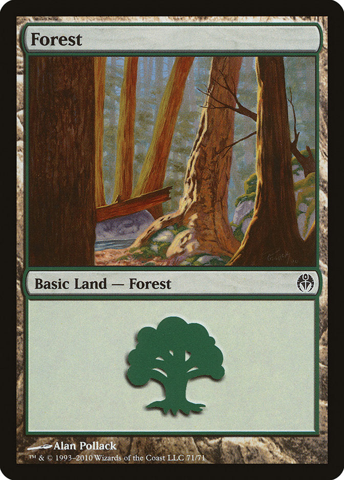 Forest (71) [Duel Decks: Phyrexia vs. the Coalition] | Nerdhalla Games