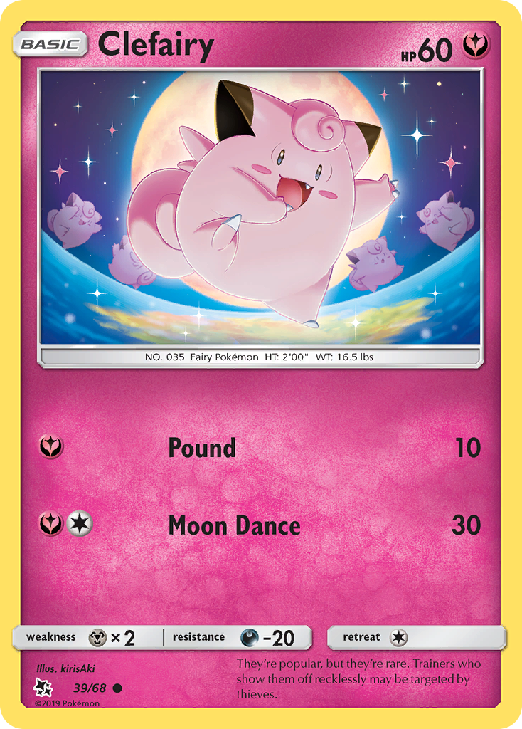 Clefairy (39/68) [Sun & Moon: Hidden Fates] | Nerdhalla Games