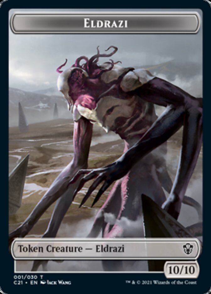 Eldrazi // Champion of Wits Token [Commander 2021 Tokens] | Nerdhalla Games