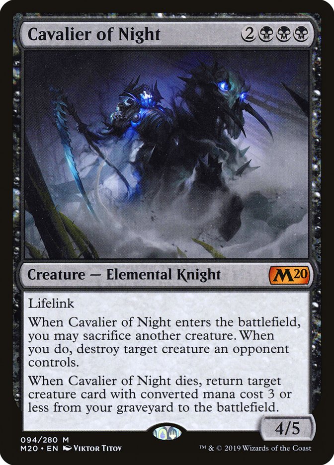 Cavalier of Night [Core Set 2020] | Nerdhalla Games