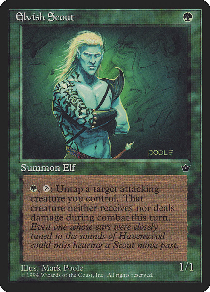 Elvish Scout (Mark Poole) [Fallen Empires] | Nerdhalla Games