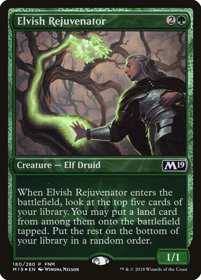 Elvish Rejuvenator (FNM) [Core Set 2019 Promos] | Nerdhalla Games