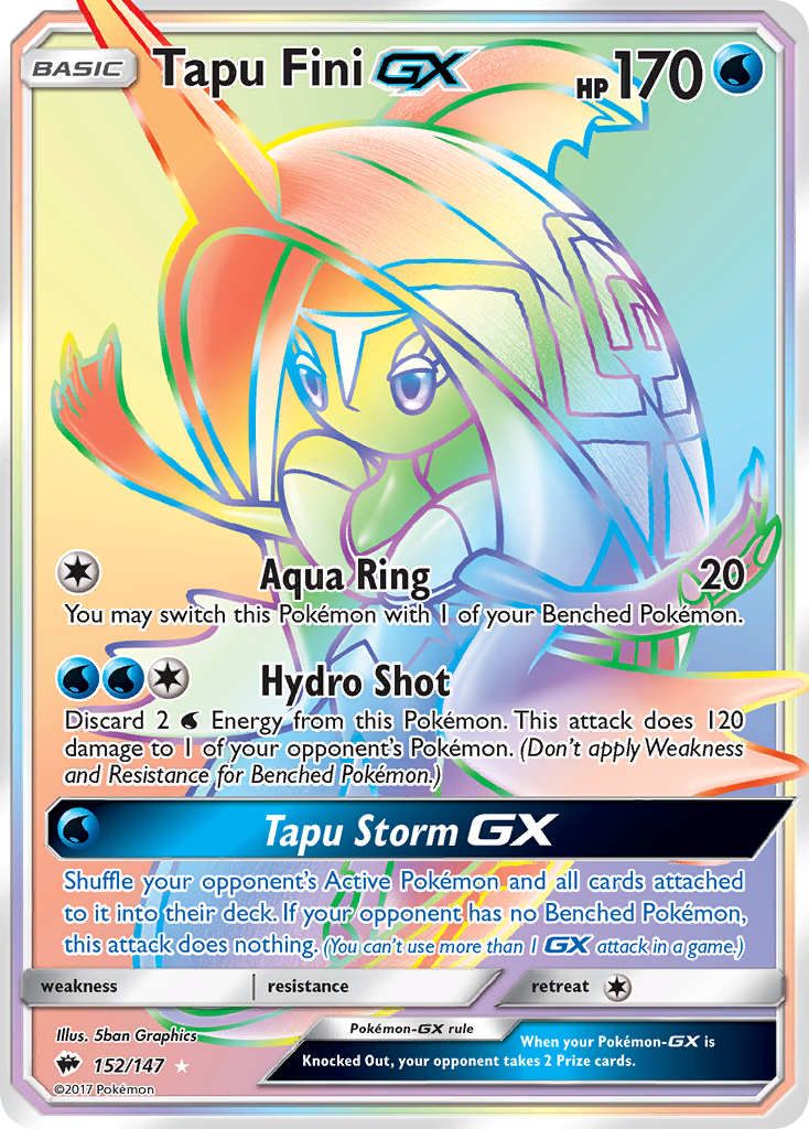 Tapu Fini GX (152/147) [Sun & Moon: Burning Shadows] | Nerdhalla Games