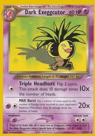 Dark Exeggutor (33/105) [Neo Destiny Unlimited] | Nerdhalla Games