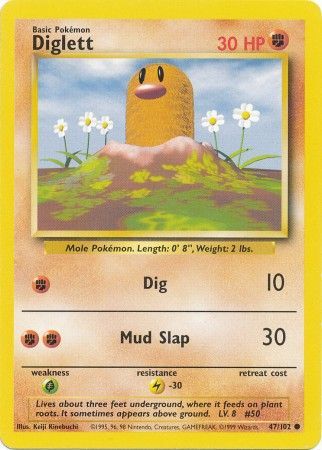 Diglett (47/102) [Base Set Unlimited] | Nerdhalla Games