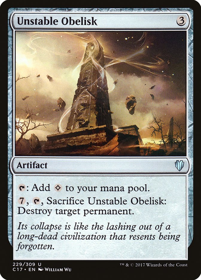 Unstable Obelisk [Commander 2017] | Nerdhalla Games