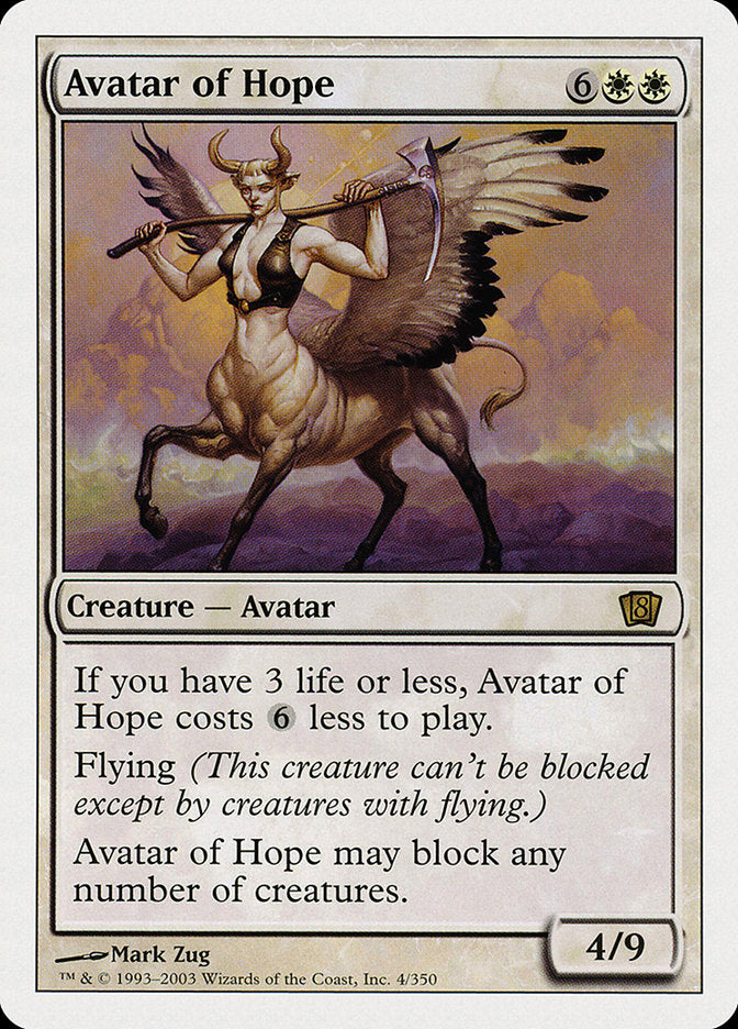 Avatar of Hope [Eighth Edition] | Nerdhalla Games