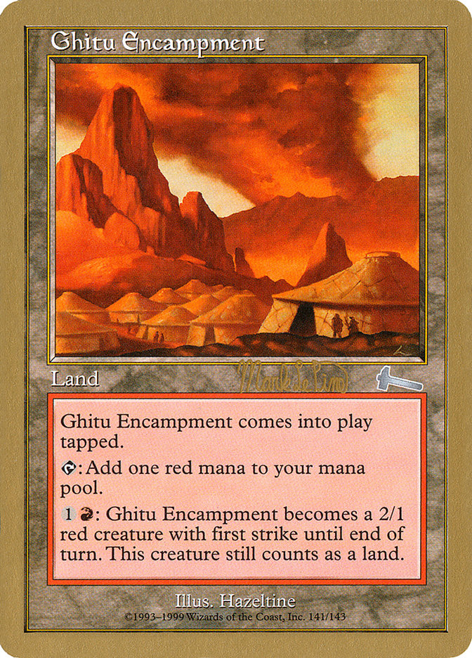 Ghitu Encampment (Mark Le Pine) [World Championship Decks 1999] | Nerdhalla Games