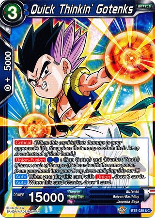 Quick Thinkin' Gotenks (BT5-039) [Miraculous Revival] | Nerdhalla Games