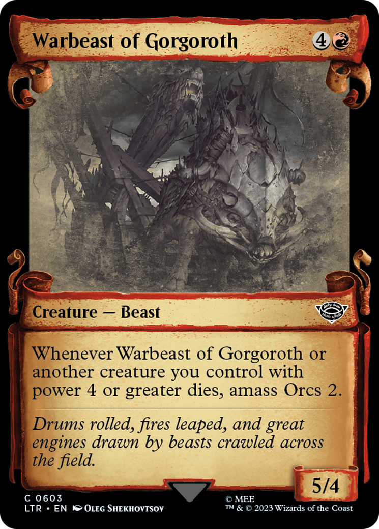 Warbeast of Gorgoroth [The Lord of the Rings: Tales of Middle-Earth Showcase Scrolls] | Nerdhalla Games