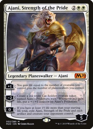 Ajani, Strength of the Pride [Core Set 2020 Promos] | Nerdhalla Games