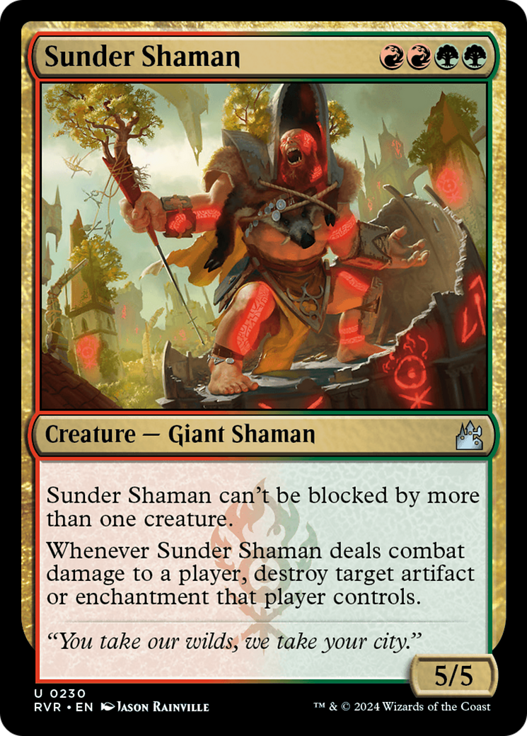 Sunder Shaman [Ravnica Remastered] | Nerdhalla Games