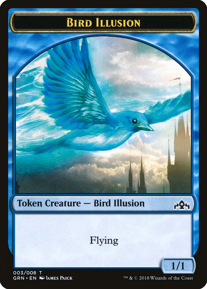 Bird Illusion [Guilds of Ravnica Tokens] | Nerdhalla Games