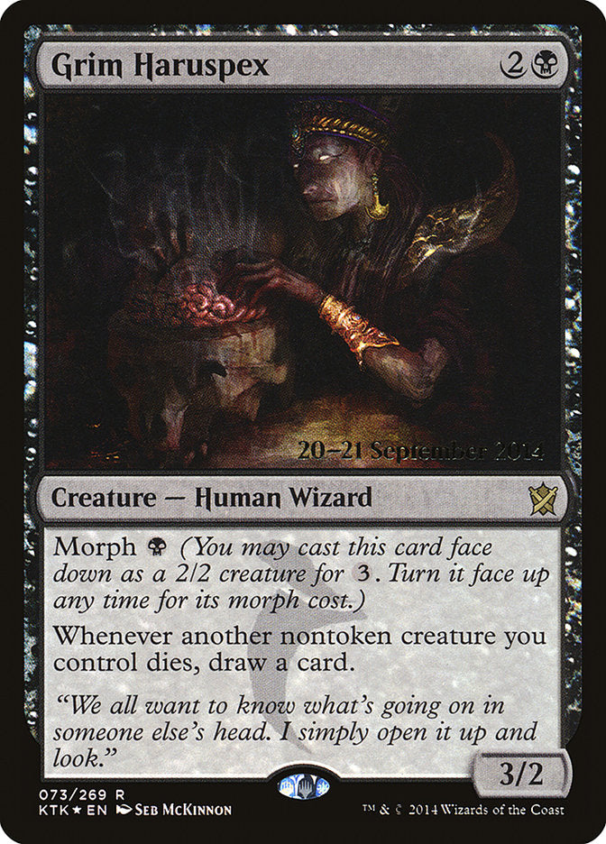 Grim Haruspex  [Khans of Tarkir Prerelease Promos] | Nerdhalla Games