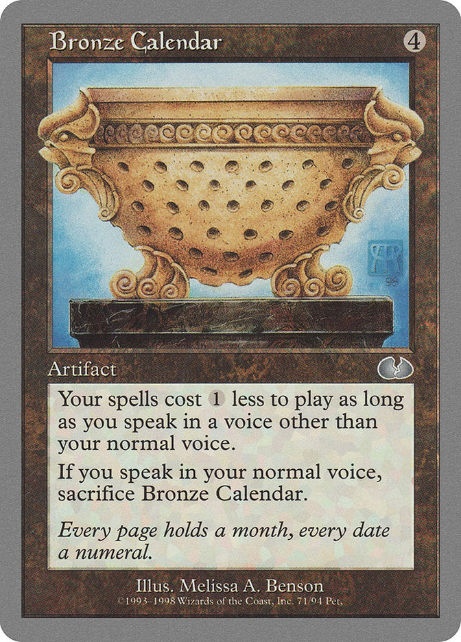 Bronze Calendar [Unglued] | Nerdhalla Games