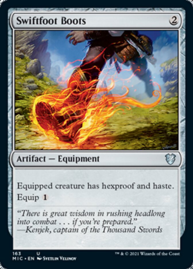 Swiftfoot Boots [Innistrad: Midnight Hunt Commander] | Nerdhalla Games