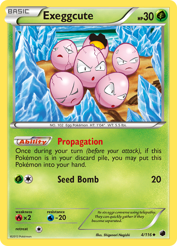 Exeggcute (4/116) [Black & White: Plasma Freeze] | Nerdhalla Games