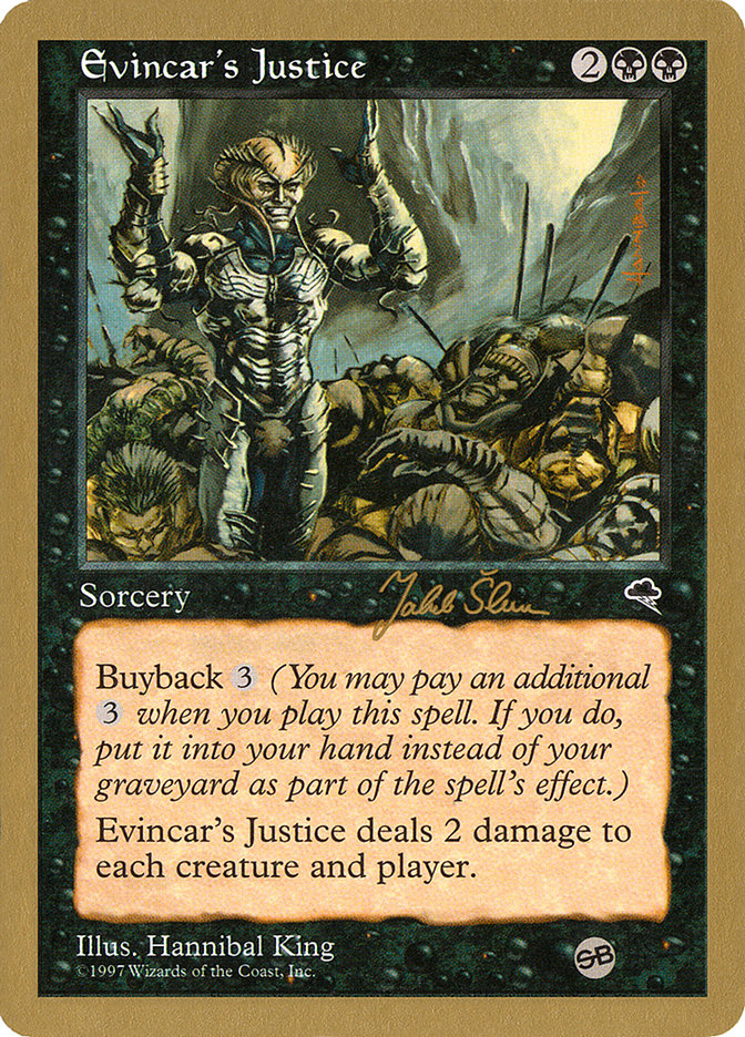 Evincar's Justice (Jakub Slemr) (SB) [World Championship Decks 1999] | Nerdhalla Games