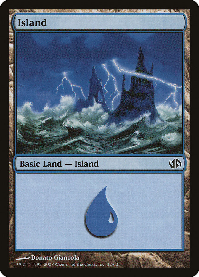 Island (32) [Duel Decks: Jace vs. Chandra] | Nerdhalla Games