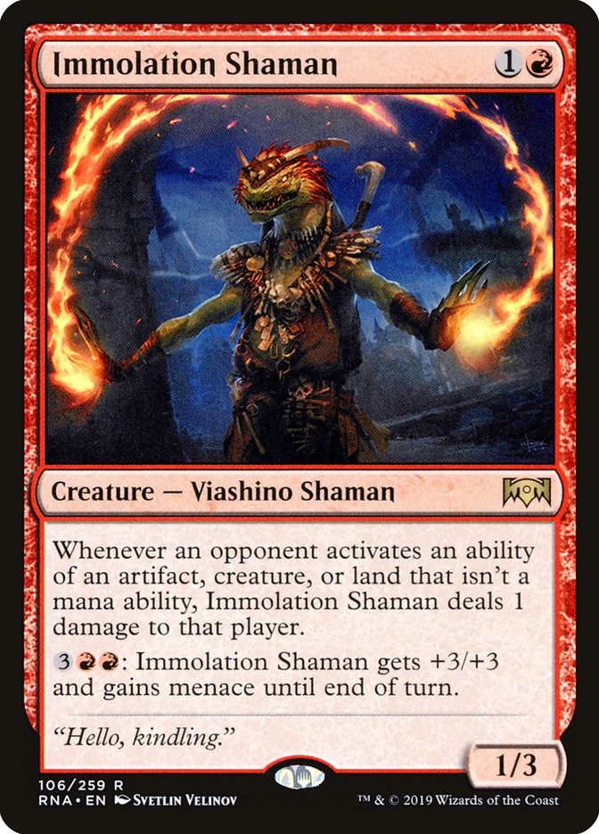 Immolation Shaman [Ravnica Allegiance] | Nerdhalla Games