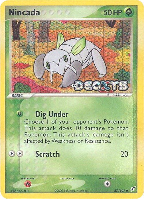 Nincada (67/107) (Stamped) [EX: Deoxys] | Nerdhalla Games