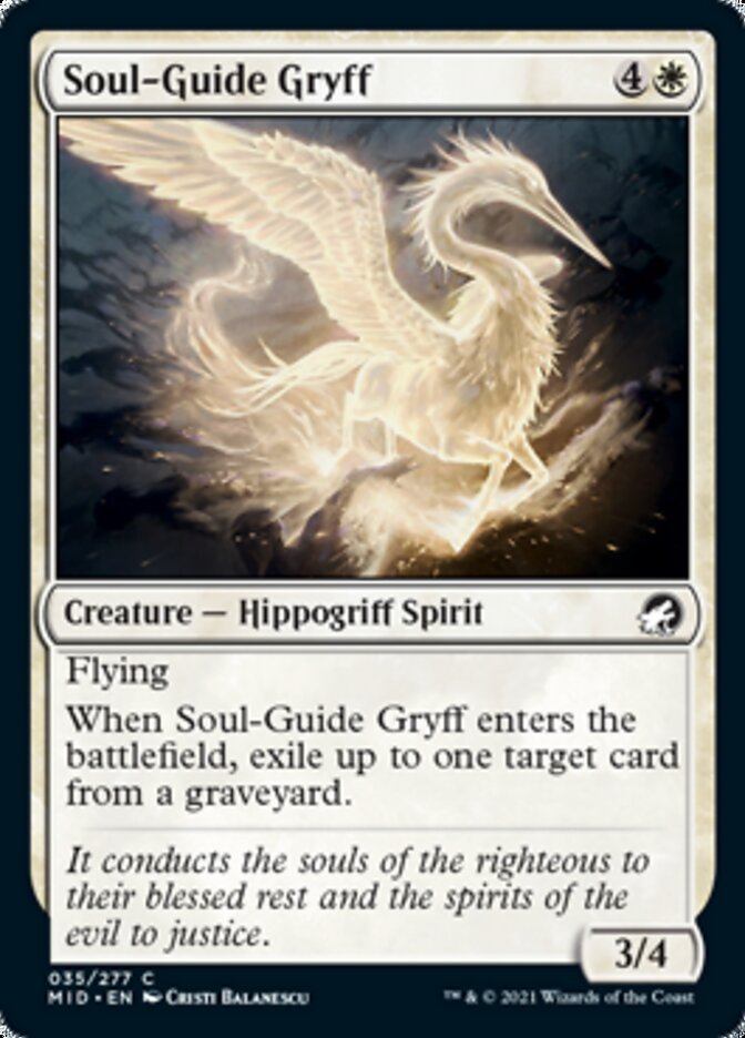 Soul-Guide Gryff [Innistrad: Midnight Hunt] | Nerdhalla Games