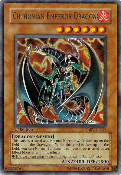 Chthonian Emperor Dragon [TAEV-EN019] Ultra Rare | Nerdhalla Games