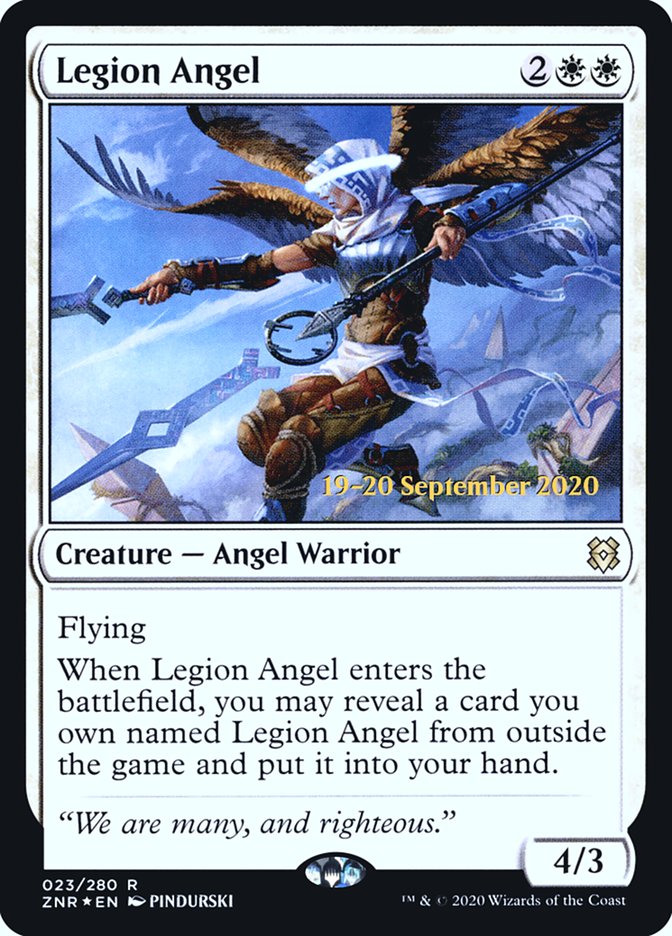 Legion Angel  [Zendikar Rising Prerelease Promos] | Nerdhalla Games