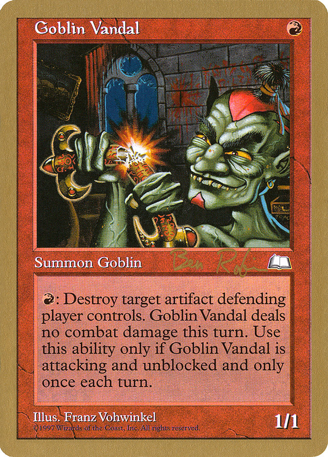 Goblin Vandal (Ben Rubin) [World Championship Decks 1998] | Nerdhalla Games