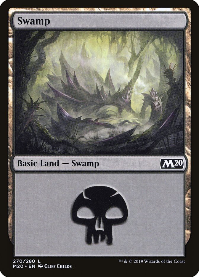 Swamp (#270) [Core Set 2020] | Nerdhalla Games