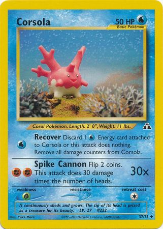 Corsola (37/75) [Neo Discovery Unlimited] | Nerdhalla Games