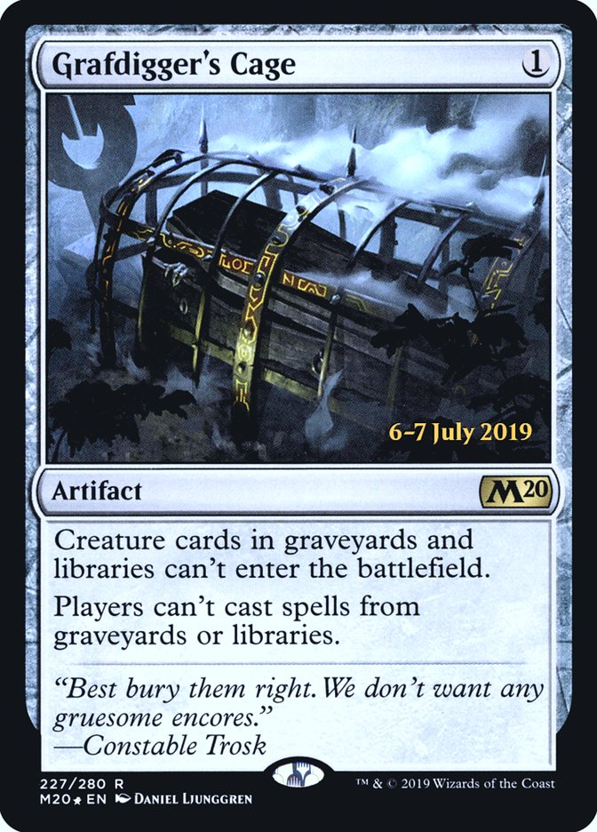 Grafdigger's Cage  [Core Set 2020 Prerelease Promos] | Nerdhalla Games