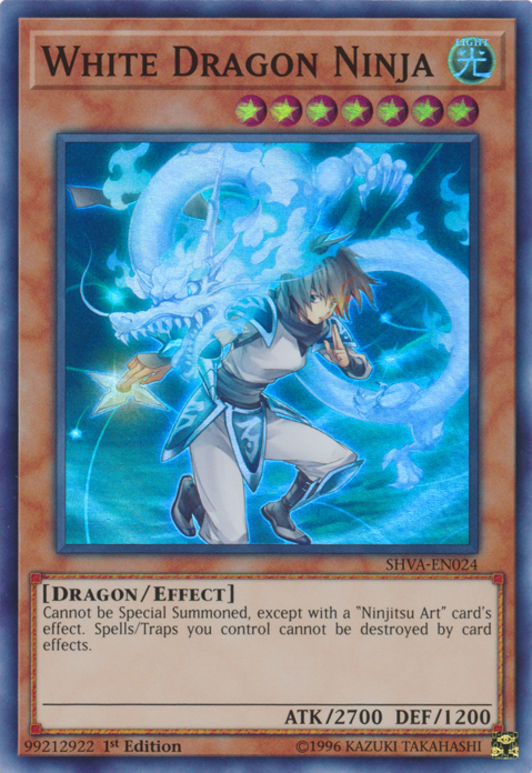 White Dragon Ninja [SHVA-EN024] Super Rare | Nerdhalla Games