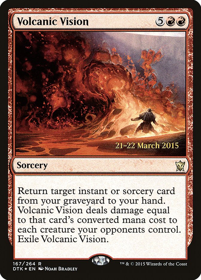 Volcanic Vision  [Dragons of Tarkir Prerelease Promos] | Nerdhalla Games