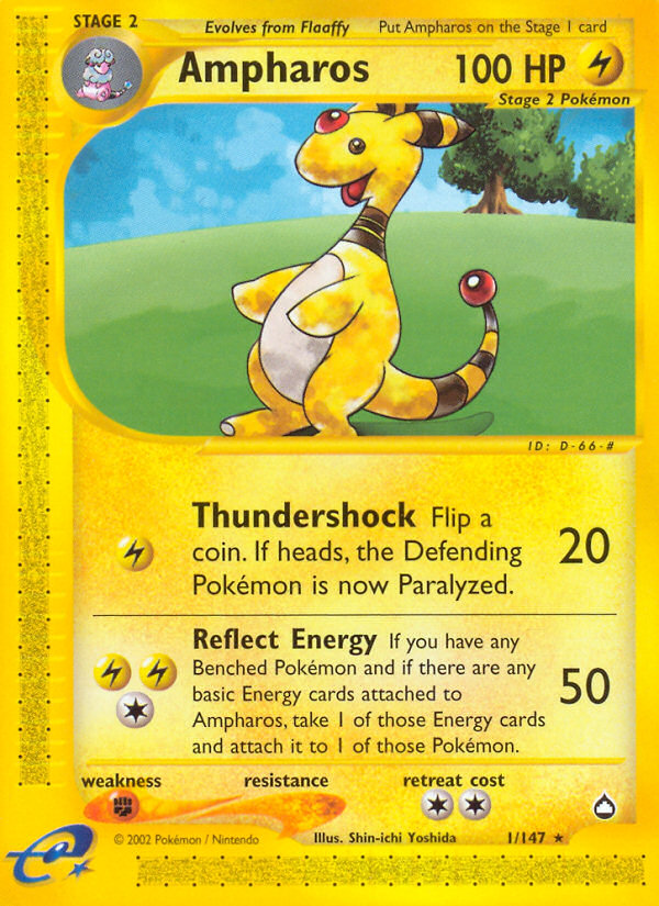 Ampharos (1/147) [Aquapolis] | Nerdhalla Games