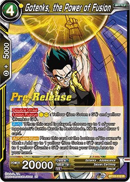 Gotenks, the Power of Fusion (BT10-112) [Rise of the Unison Warrior Prerelease Promos] | Nerdhalla Games