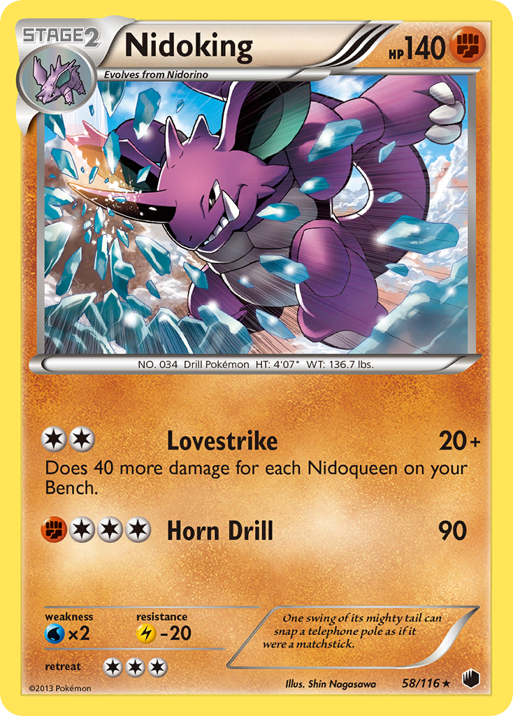 Nidoking (58/116) [Black & White: Plasma Freeze] | Nerdhalla Games