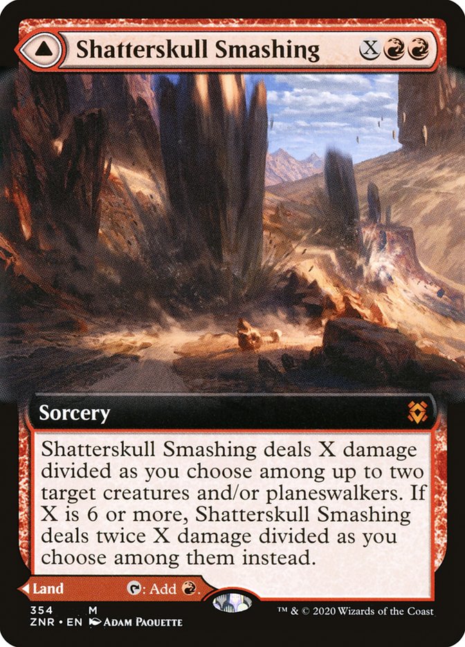 Shatterskull Smashing // Shatterskull, the Hammer Pass (Extended Art) [Zendikar Rising] | Nerdhalla Games