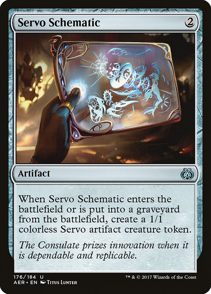 Servo Schematic [Aether Revolt] | Nerdhalla Games