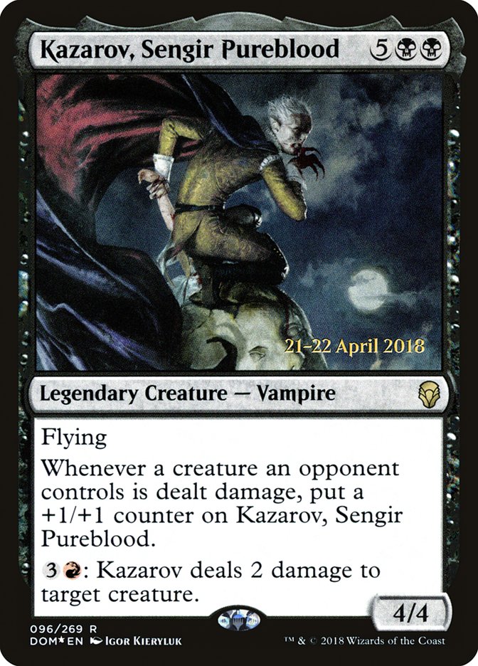 Kazarov, Sengir Pureblood  [Dominaria Prerelease Promos] | Nerdhalla Games