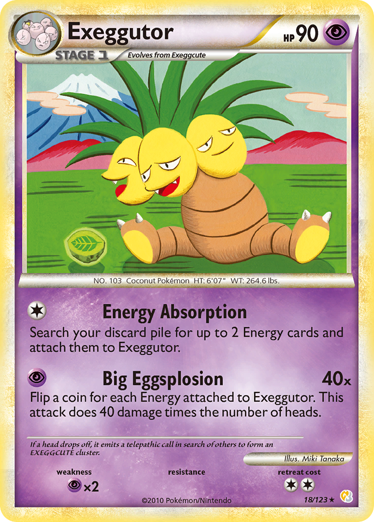 Exeggutor (18/123) [HeartGold & SoulSilver: Base Set] | Nerdhalla Games