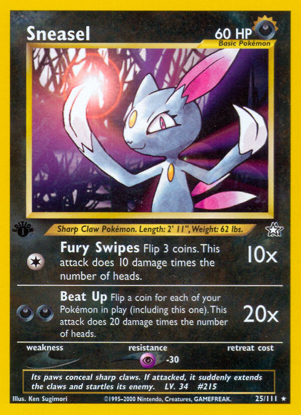 Sneasel (25/111) [Neo Genesis 1st Edition] | Nerdhalla Games