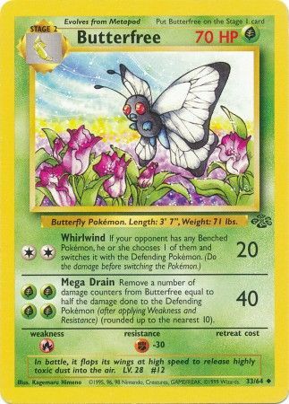 Butterfree (33/64) [Jungle Unlimited] | Nerdhalla Games