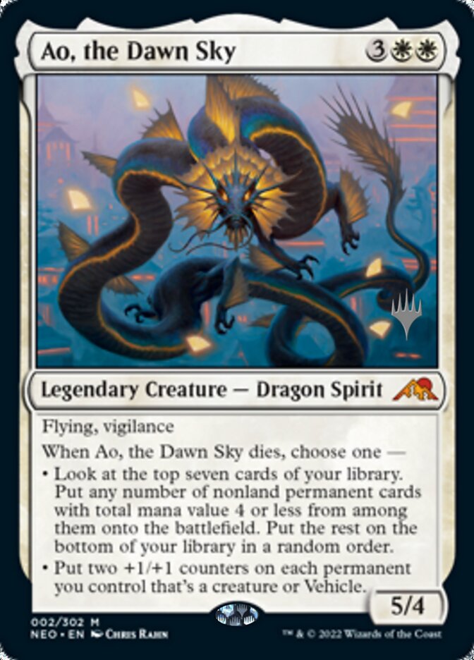 Ao, the Dawn Sky (Promo Pack) [Kamigawa: Neon Dynasty Promos] | Nerdhalla Games