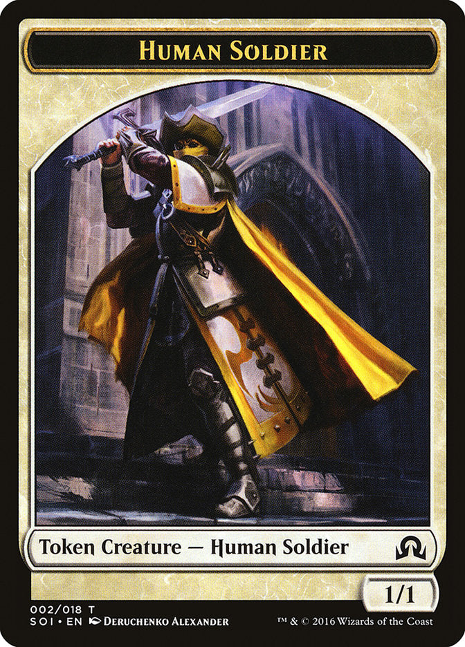 Human Soldier [Shadows over Innistrad Tokens] | Nerdhalla Games