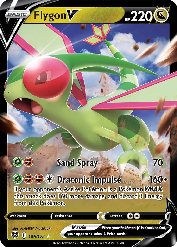 Flygon V (106/172) [Sword & Shield: Brilliant Stars] | Nerdhalla Games